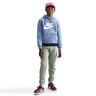 Club Fleece Hoody Děti-blaugrau,bílá