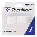Tecnifibre Základní griphy Tecnifibre Wax Feel Grip 1ks V Balení-Bílá