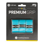 Vrchní Omotávky Tennis-Point Premium Grip blau 3er