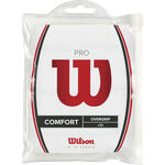 Wilson Vrchní omotávky Wilson Pro Overgrip 12ks Baleni-Bílá