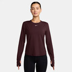 Nike Oblečení Nike One Classic Dri-FIT S dlouhým rukávem Dámy - tmavě červená, bílá