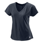 Wilson Oblečení Wilson Training V-Neck II Tričko Dámy - modrá, 