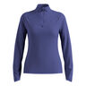 Zeroweight Warm Mid Layer 1/2 Zip Běžecké Tričko Dámy-Modrá