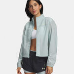 Under Armour Běžeck&aacute; bunda Under Armour Explor Trail Run Wind  Běžeck&aacute; bunda D&aacute;my-modr&aacute;, světle zelen&aacute;