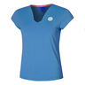 Spike V-Neck Tričko Dámy-Modrá