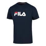 Fila Oblečen&iacute; Fila Logo Tričko Muži-Tmavě Modr&aacute;,B&iacute;l&aacute;