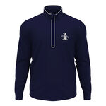 Original Penguin Oblečení Original Penguin 1/4 Zip Technical Tréninková Bunda Muži-Tmavě Modrá