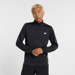 New Balance Oblečení New Balance Knit 1/4 Zip S Dlouhým Rukávem Muži-Černá