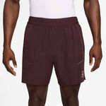 Nike Oblečení Nike Court Dri-FIT Advantage 6in Šortky Muži - tmavě červená, bílá