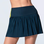 Lucky in Love Oblečení Lucky in Love Racer Rib Pleated Sukně Dámy - tmavě modrá, žlutá