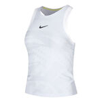 Nike Oblečení Nike Court Dri-Fit Slam Sportovní Tílko Dámy-Světle Šedá,Bílá