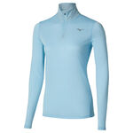 Mizuno Oblečen&iacute; Mizuno Core Impulse Half Zip Běžeck&eacute; tričko D&aacute;my-světle modr&aacute;