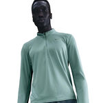 Nike Oblečení Nike Pacer Half-Zip Běžecké tričko Muži - tyrkysová, stříbrná