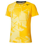 Mizuno Tenisové oblečení Mizuno Daybreakers Shadow Graphic Tričko Muži - žlutá, 