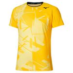 Mizuno Tenisové oblečení Mizuno Daybreakers Shadow Graphic Tričko Muži - žlutá, 