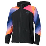 Mizuno Oblečení Mizuno Active Alpha Hodded Běžecká bunda Muži-oranžová