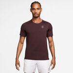 Nike Oblečení Nike Court Dri-FIT Advantage Tričko Muži - tmavě červená, bílá