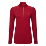 Ronhill Oblečení Ronhill Core Thermal 1/2 Zip Běžecké Tričko Dámy-Červená