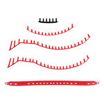 Yonex Př&iacute;slu&scaron;enstv&iacute; pro rakety Yonex VCORE 98/98L Scarlet Sada Průchodek-Čern&aacute;