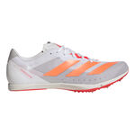 adidas Běžeck&aacute; obuv adidas Distancestar Spikes Unisex-b&iacute;l&aacute;, červen&aacute;