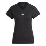adidas Oblečen&iacute; adidas Essentials AEROREADY Train Minimal Branding V-Neck Tričko D&aacute;my-Čern&aacute;
