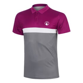 Obr&aacute;zek z Crush Tournament Block P&oacute;lo Muži - berry, b&iacute;l&aacute;