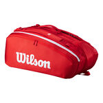 Tenisové Tašky Wilson SUPER TOUR WILSON RED 15PK 2025
