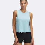 Under Armour Oblečení Under Armour Vanish Energy Crop Sportovní Tílko Dámy-Modrá