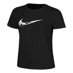 Nike Oblečení Nike Dri-Fit One Swoosh Běžecké Tričko Dámy-Černá