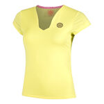 BIDI BADU Oblečení BIDI BADU Spectrum V-Neck Tričko Dámy-Žlutá