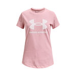 Under Armour Oblečení Under Armour Sportstyle Logo Tričko Dívky - růžová, bílá
