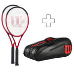 Wilson Sada raket Wilson Clash 100L V2.0 Turnajov&aacute; Raketa