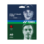 Yonex Yonex  Poly Tour Fire V&yacute;pletov&aacute; sada 12m - červen&aacute;
