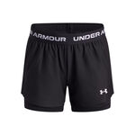 Under Armour Oblečení Under Armour Tech Play Up 2in1 Šortky Dívky-Černá,Bílá