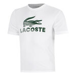 Lacoste Tričko Lacoste Tričko Muži - b&iacute;l&aacute;, zelen&aacute;