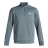 Quarter Half-Zip S dlouh&yacute;m ruk&aacute;vem Muži-světle modr&aacute;