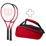 Sada Raket Wilson 2x Clash 100 Pro V2.0 plus Schlägertasche
