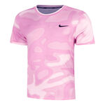 Nike Oblečení Nike Court Dri-Fit Advantage Print Tričko Muži-Růžová,Růžová