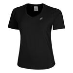 ASICS Oblečení ASICS Road V-Neck Běžecké Tričko Dámy-Černá