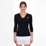 BIDI BADU Oblečení BIDI BADU Crew V-Neck S Dlouhým Rukávem Dámy-Černá