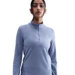 Nike Oblečení Nike Swift Half-Zip Běžecké tričko Dámy - blaugrau, stříbrná