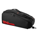 Tenisové Tašky Wilson CLASH V3 6PK RACQUET BAG BLACK/Infrared
