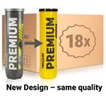 Tenisové Míče Tennis-Point Premium Tennisball 4er 18 Dosen im Umkarton