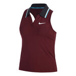 Nike Oblečení Nike Court Dri-FIT Slam Sportovní Tílko Dámy-Tmavě Červená