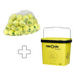 Tenisové Míče Tennis-Point Stage 1 60er Polybag plus Balleimer eckig