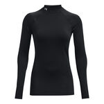 Under Armour Oblečení Under Armour Coldgear Authentics Mockneck S Dlouhým Rukávem Dámy-Černá
