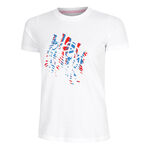 Tenisové Oblečení BIDI BADU Shinae Lifestyle Tee - blue/white/red
